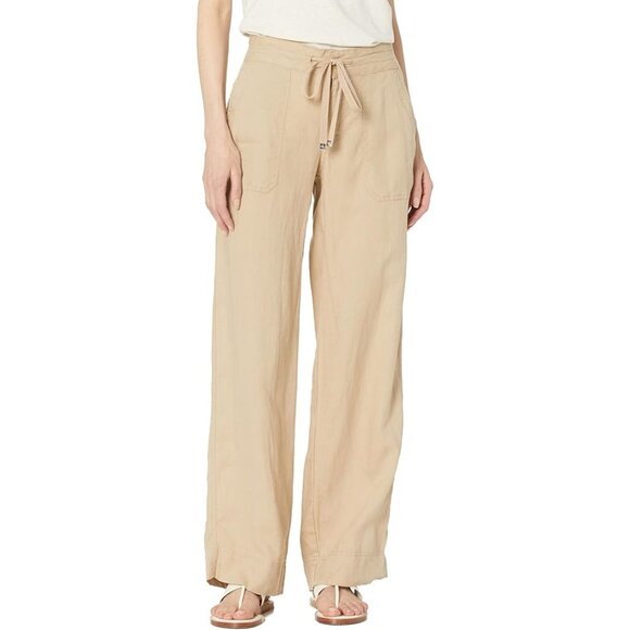 NWT Lauren Ralph Lauren Womens Petite Size 10 10P Berry Linen Wide-Leg Pants NEW - Picture 6 of 8